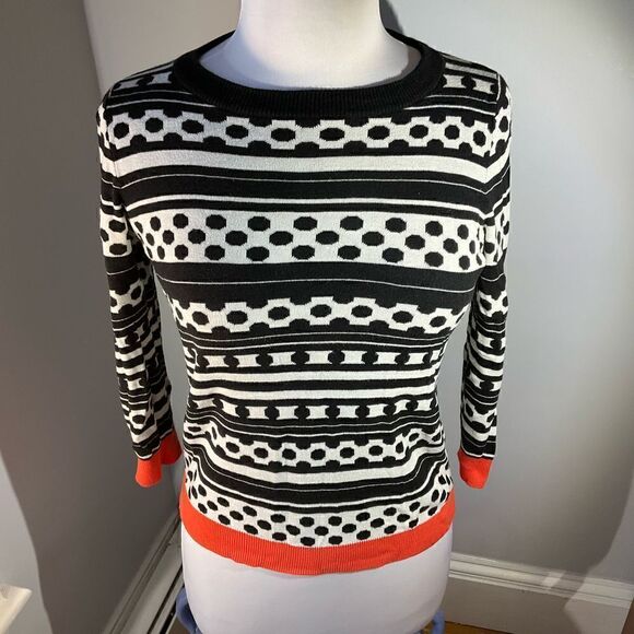 Piece of Cake Sweater, Pop Art with shocks of orange - Picture 1 of 7